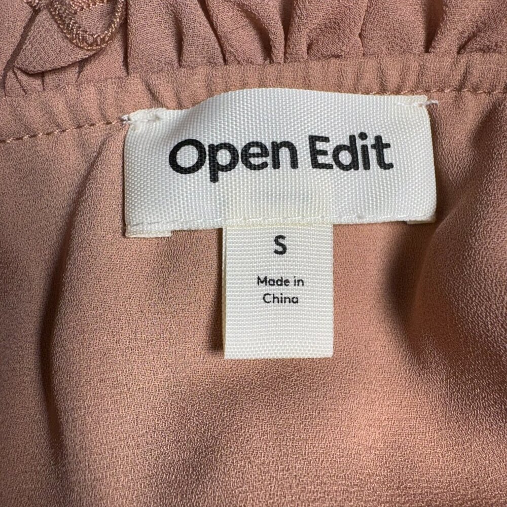 Open Edit Ruffle Chiffon Shift Dress – Small (NWT) - Picture 8 of 14